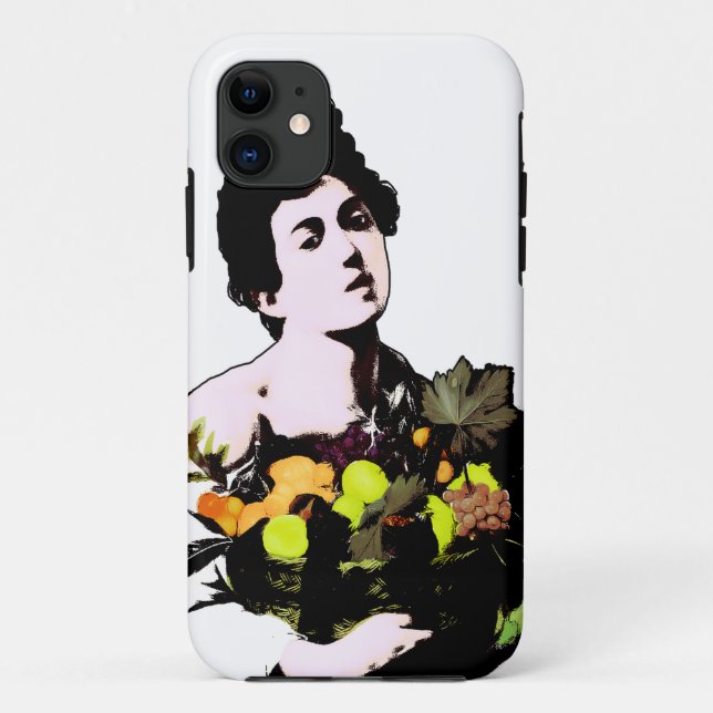 Coques Case-Mate iPhone Garçon avec panier de fruits (Dos)