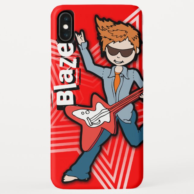 Coques Case-Mate iPhone Garçons petit nom rockstar (Dos)