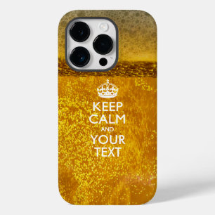 Coque Pour iPhone 14 Pro Garde Calme Personnalisé ET Ayez Votre Texte Créat
