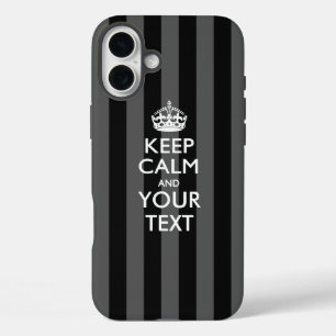 Coques iPhone 16 Plus Garde calme personnalisé ET Votre Texte