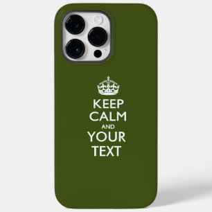 Coque Pour Pour iPhone 14 Pro Max Garde calme personnalisé ET Votre Texte