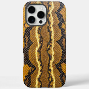 Coques iPhone 16 Pro Max Garde du serpent : Peau léopard jaune