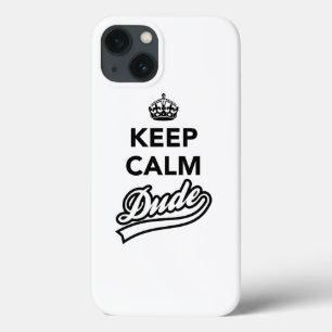 Etui iPhone 13 Garde ton calme mec