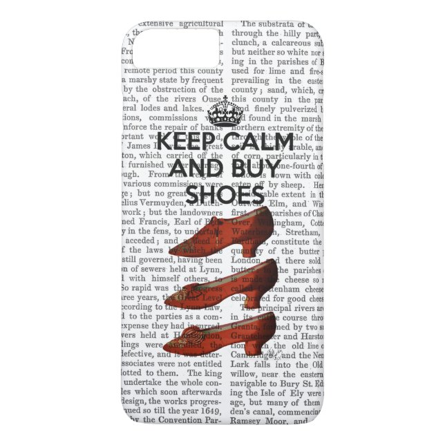 Coques Case-Mate iPhone Gardez le calme Acheter des chaussures (Dos)