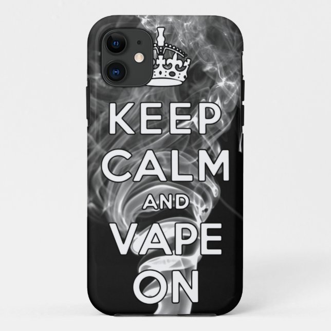 Coques Case-Mate iPhone Gardez le calme et le Vape dessus (Dos)