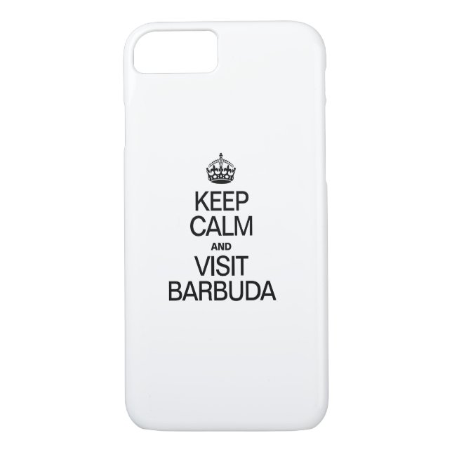 COQUES Case-Mate iPhone GARDEZ LE CALME ET VISITEZ BARBUDA (Dos)