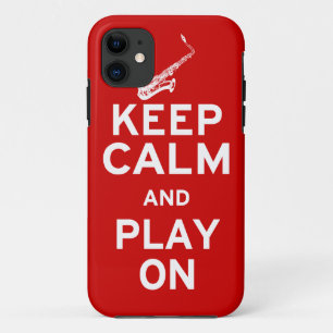 Coque Case-Mate Pour iPhone Gardez le saxophone calme