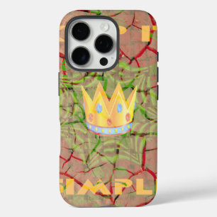 Coques iPhone 16 Pro Gardez-le simple : Cracked Earth Royal Clarity Art