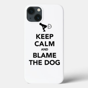 iPhone 13 Case Gardez votre calme et accusez le chien