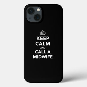 iPhone 13 Coque Gardez votre calme et appelez une sage-femme