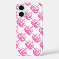 Gardez votre calme et continuez Pink Crown sur fon
