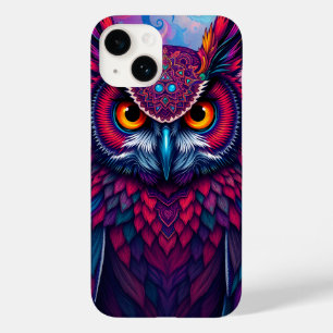 Coque Pour iPhone 14 Gardien de la Chouette cosmique
