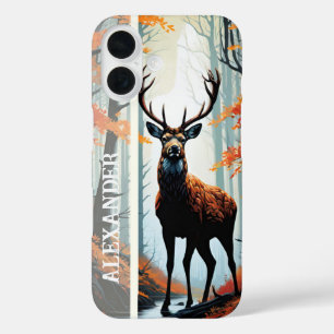 Coques iPhone 16 Gardien de la forêt d'automne