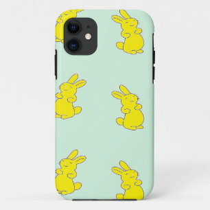 Case-Mate iPhone Case Garnons heureux jaune sur turquoise