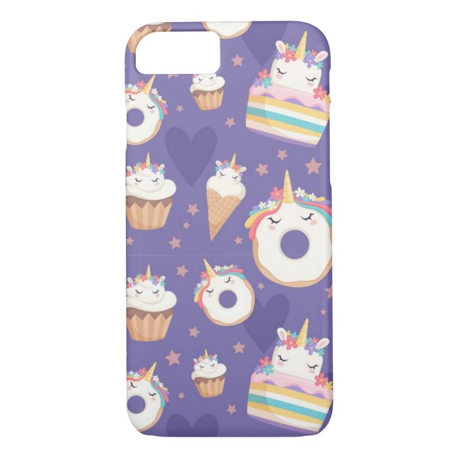 Coques Case-Mate iPhone Gâteaux de licorne (Dos)
