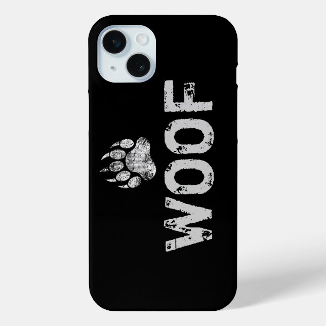 Coques Case-Mate iPhone Gay Bear Pride en détresse Ours Paw WOOF (Verso)