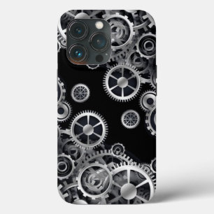 Case-Mate iPhone Case Gears en argent vapeur