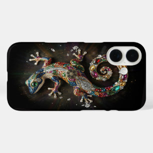 Coques iPhone 16 Gecko Chromatique Cristal Vibrant Art Reptile