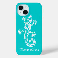 Gecko reptile blanc & nom d'aqua