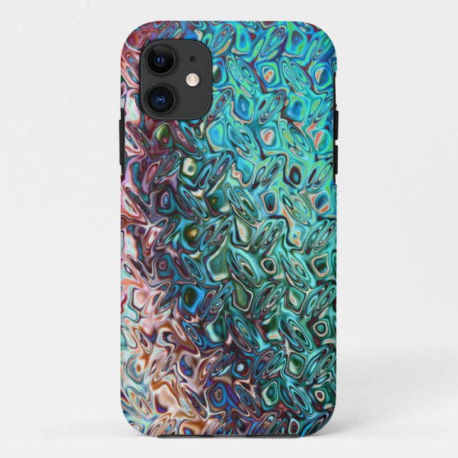 Coques Case-Mate iPhone Gel bleu liquide (Dos)