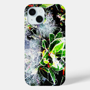 Coque Pour iPhone 15 gelée recouverte de sainte avec des toiles