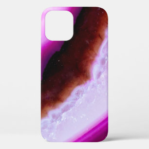 Case-Mate iPhone Case Gemstone Series Purple Agate Avec Quartz
