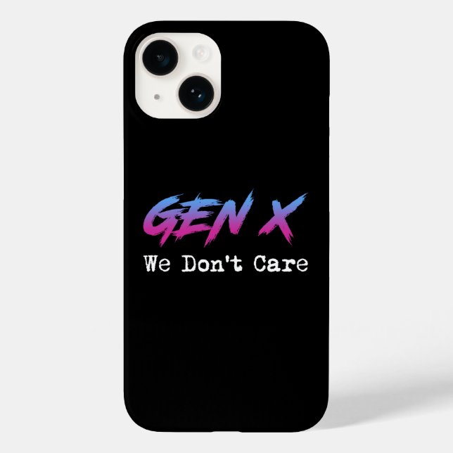 Coques Case-Mate iPhone Gen X - We Don't Care (Verso)