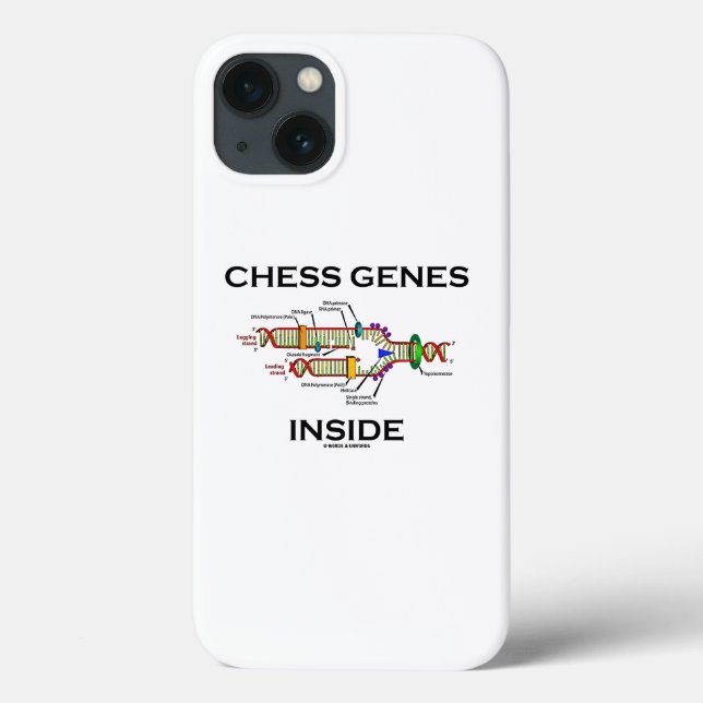 Coques Case-Mate iPhone Gènes d'échecs dans l'Humour de réplication de l'A (Verso)