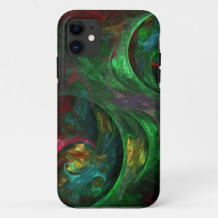Case-Mate iPhone Case Genesis Green Art Abstrait