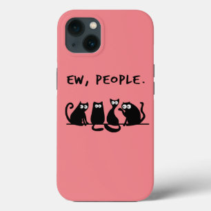 Case-Mate iPhone Case Gens dégoûtants chats noirs drôles miaou
