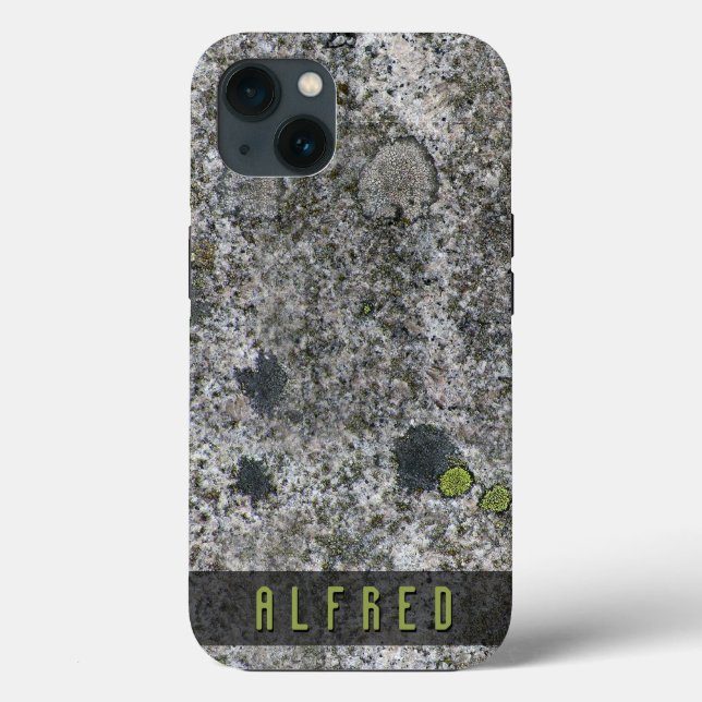 Coques Case-Mate iPhone Géologie rugueuse Granite Rock Texture Nom personn (Verso)