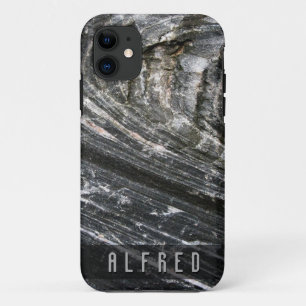 Case-Mate iPhone Case Géologie rugueuse Texture rocheuse Nom personnalis