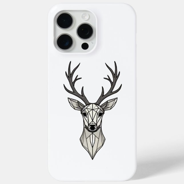 Coques Case-Mate iPhone Geometric Deer Design iPhone Case (Verso)