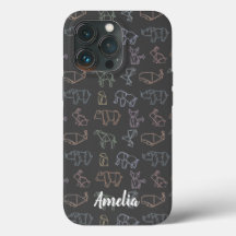 Géométrie colorée personnalisable Origami Animaux