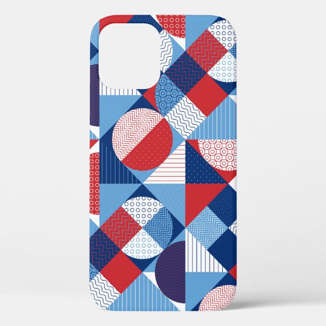 Coques Case-Mate iPhone Géométrie marine : motif sans soudure d'été. (Verso)