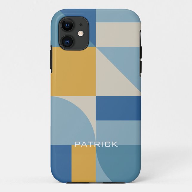 Coques Case-Mate iPhone géométrie moyenne formes abstraites personnalisées (Dos)