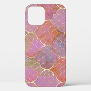 Case-Mate iPhone Case Géométrique Abstraite : Aquarelle d'or marocaine