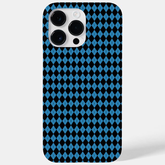 Coques Case-Mate iPhone Géométrique bleue (Verso)