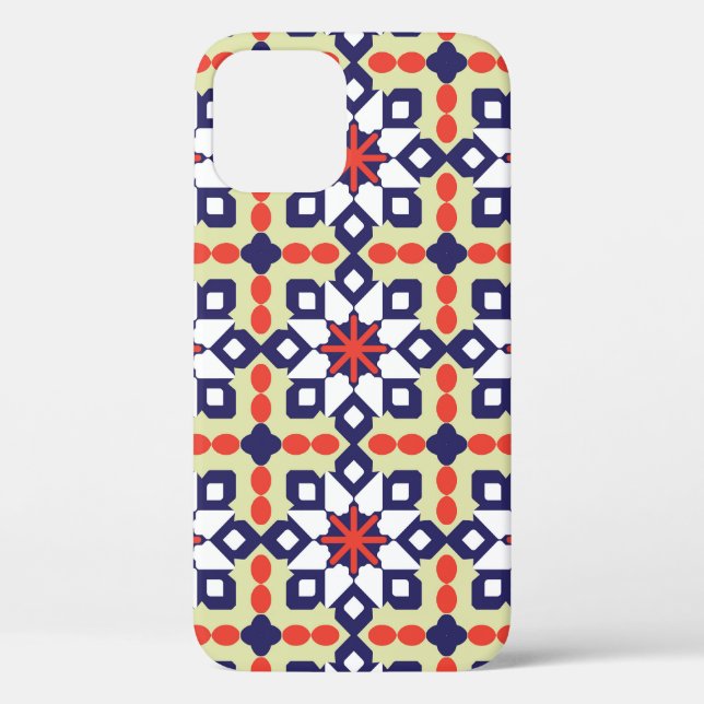 Coques Case-Mate iPhone Géométrique classique : Conception ornementale tra (Verso)