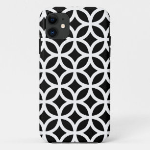 Coque Case-Mate Pour iPhone Géométrique noir et blanc