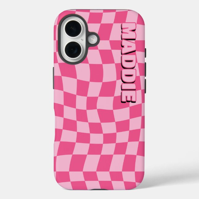 Coques Case-Mate iPhone Géométrique rose pâle (Verso)