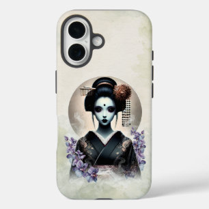 Coques iPhone 16 Ghoost Geisha Spirit   esthétique japonaise foncé