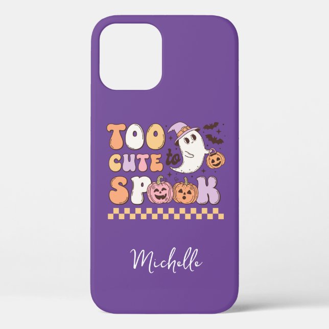 Coques Case-Mate iPhone Ghost trop mignon pour parler Halloween (Verso)