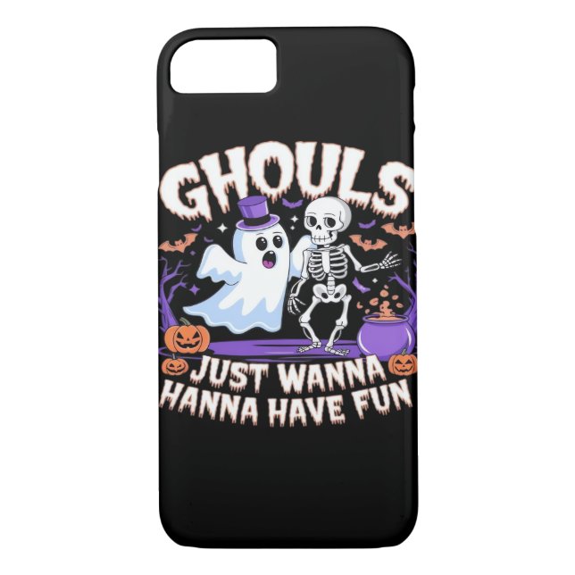 Coques Case-Mate iPhone Ghouls veut juste s'amuser Basic & Citation (Dos)