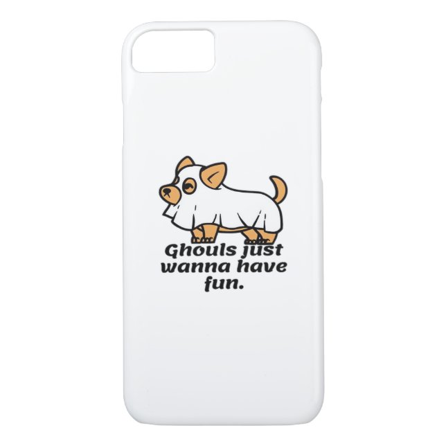Coques Case-Mate iPhone Ghouls veut juste s'amuser - Chien (Dos)