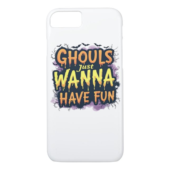 Coques Case-Mate iPhone Ghouls veut juste s'amuser - Halloween design (Dos)