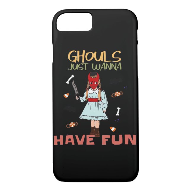 Coques Case-Mate iPhone Ghouls veut juste s'amuser Halloween Slogan (Dos)