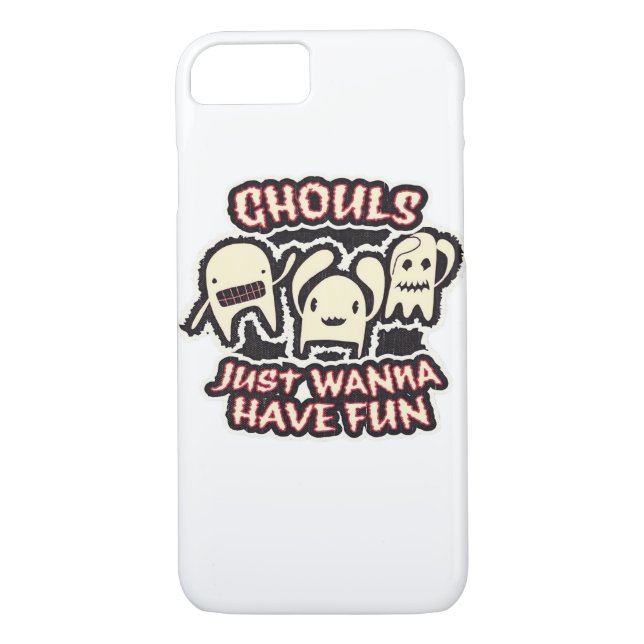 Coques Case-Mate iPhone Ghouls veut juste s'amuser Retro Éffrayant (Dos)