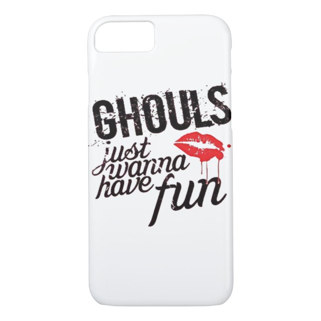 Coques Case-Mate iPhone Ghouls veut juste s'amuser Slogan d'automne drôle (Dos)