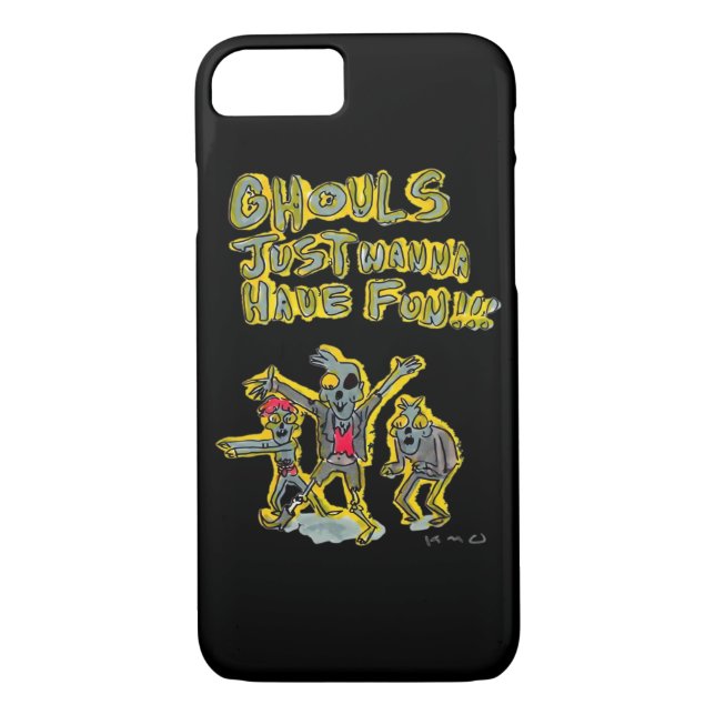 Coques Case-Mate iPhone Ghouls veut juste s'amuser Slogan Éffrayant (Dos)